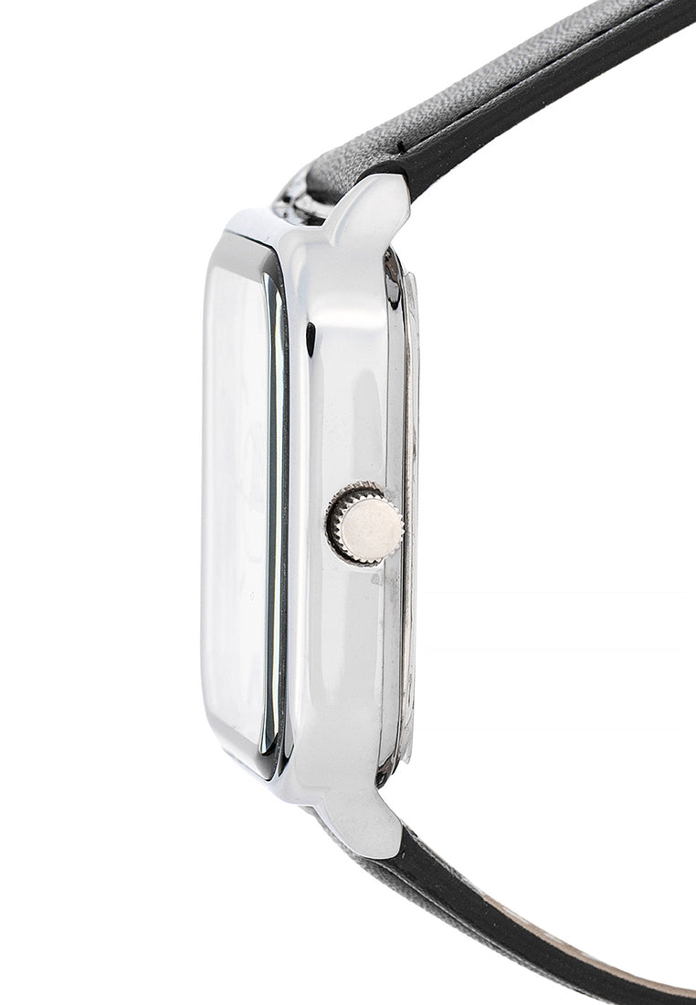 Valentino Leather Strap Analog Watch for Men 20122492-BLK STRAP-WHT DIAL-Watch Portal Philippines