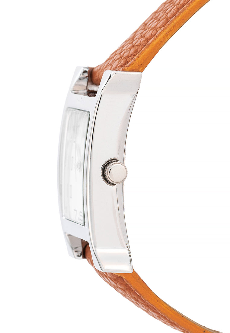 Valentino Leather Strap Analog Watch for Women 20122483-BROWN STRAP-Watch Portal Philippines