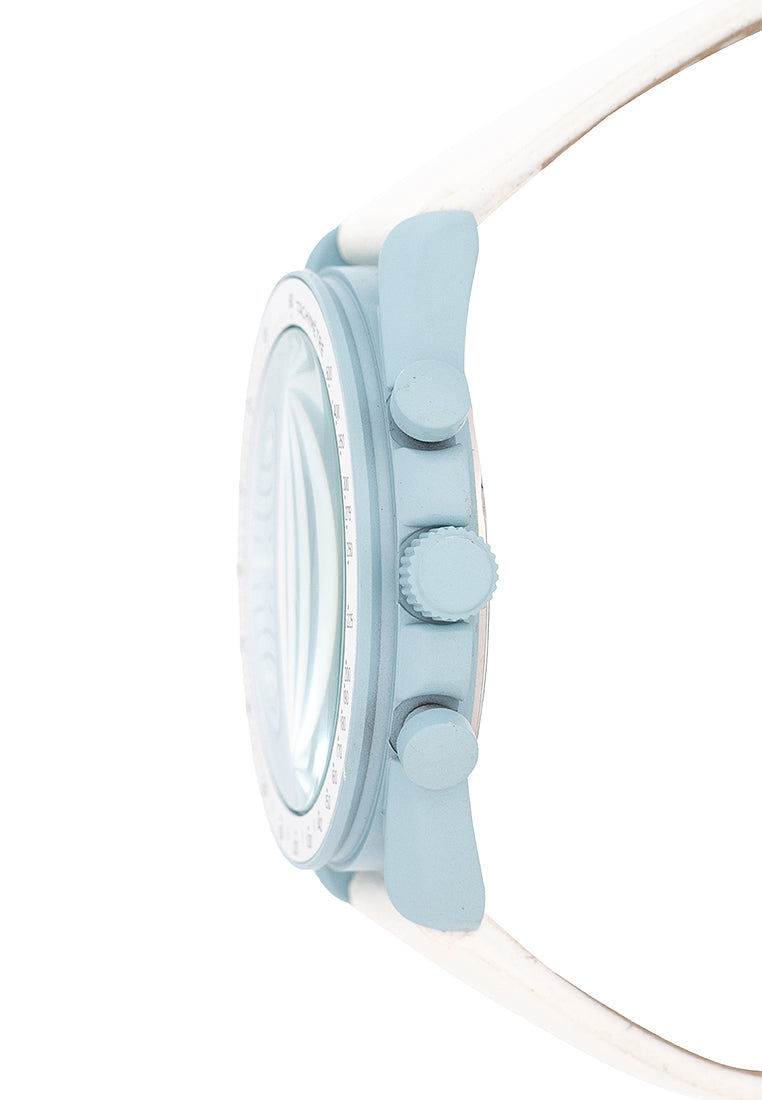 Valentino Rubber Strap Analog Watch for Men 20122494-WHT STRAP-L BLUE DIAL-Watch Portal Philippines