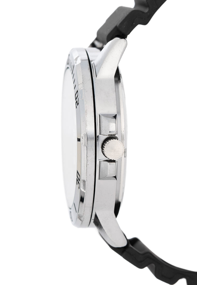 Valentino Rubber Strap Analog Watch for Men 20122530-BLK STRAP-BLACK DIAL-Watch Portal Philippines