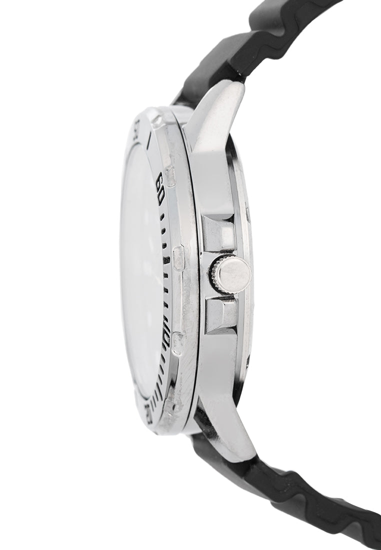 Valentino Rubber Strap Analog Watch for Men 20122530-BLK STRAP-BLUE DIAL-Watch Portal Philippines