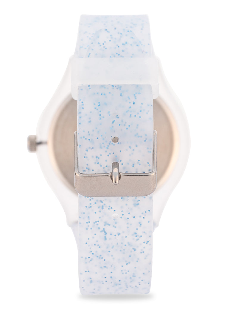 Valentino Rubber Strap Analog Watch for Women 20122094-BLUE GLITTER NUMBER-Watch Portal Philippines