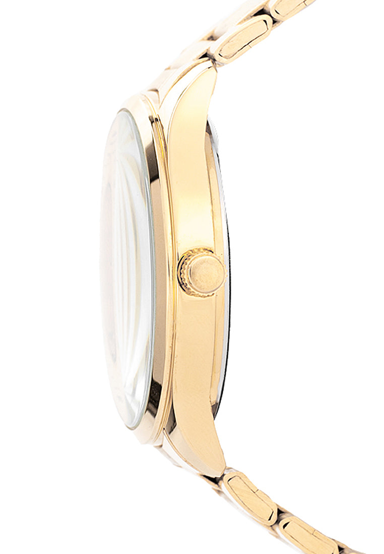 Valentino Stainless Steel Strap Analog Watch for Men 20122488-GOLD-GOLD DIAL-Watch Portal Philippines