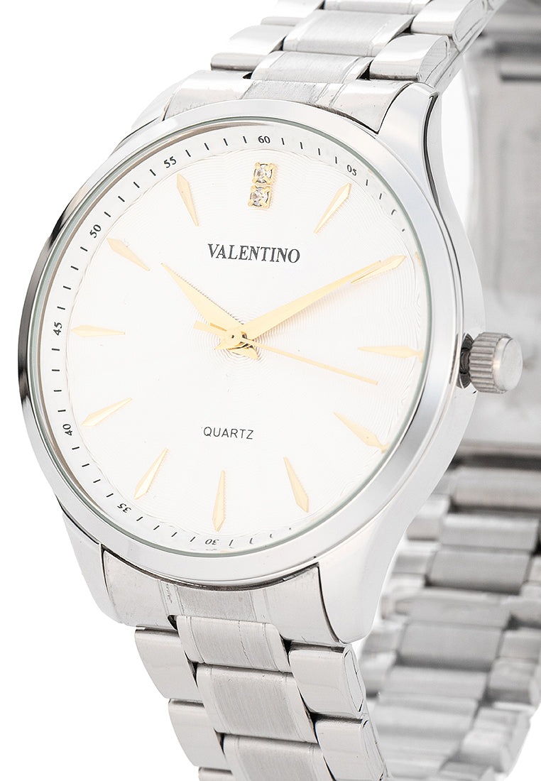 Valentino Stainless Steel Strap Analog Watch for Men 20122490-GOLD INDEX-Watch Portal Philippines