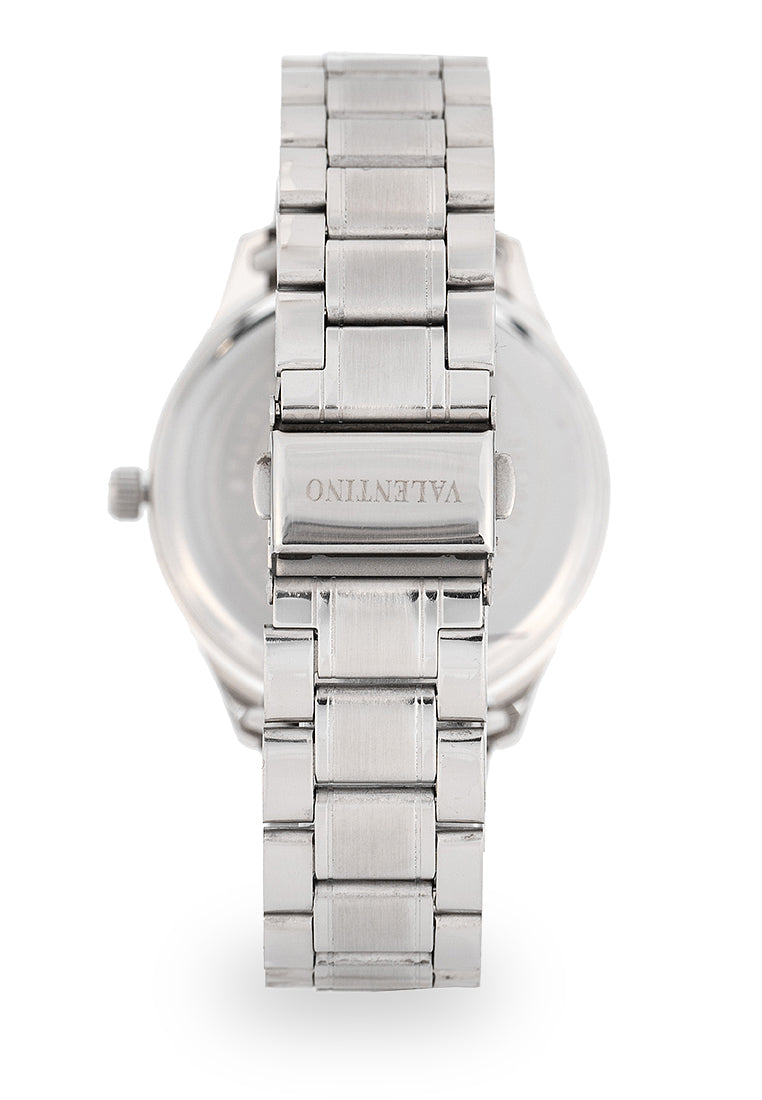 Valentino Stainless Steel Strap Analog Watch for Men 20122490-SILVER INDEX-Watch Portal Philippines