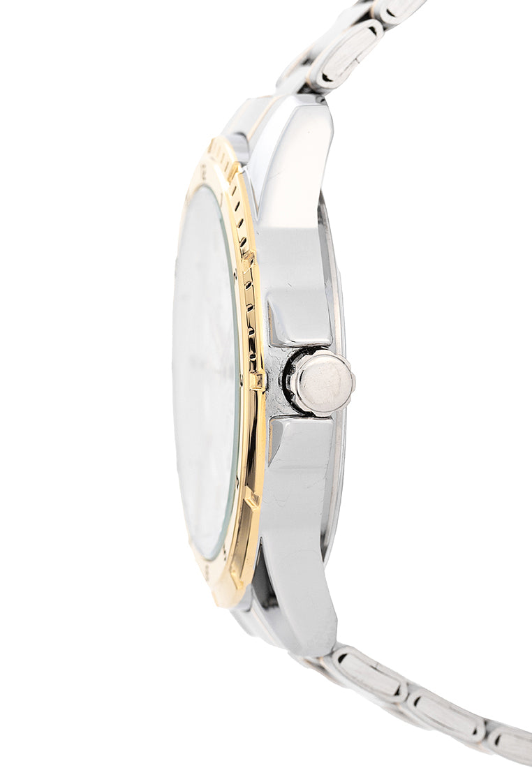 Valentino Stainless Steel Strap Analog Watch for Men 20122501-TWO TONE-WHITE DIAL-Watch Portal Philippines