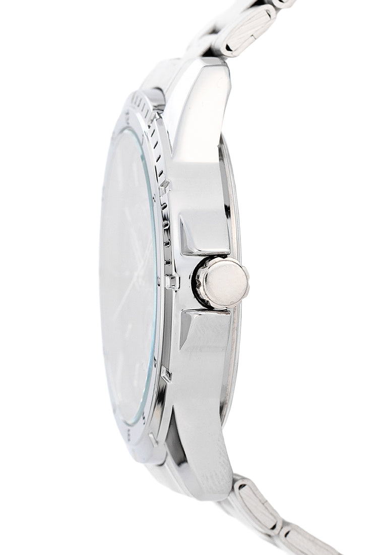 Valentino Stainless Steel Strap Analog Watch for Men 20122502-BLACK DIAL-Watch Portal Philippines