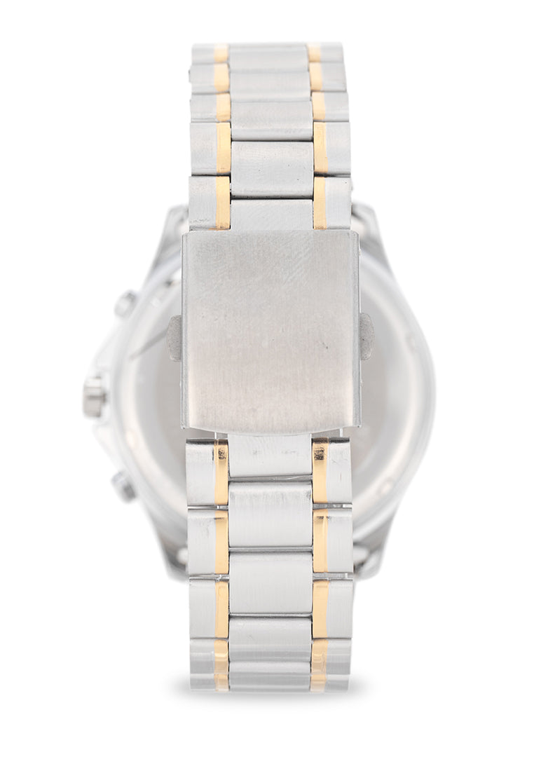 Valentino Stainless Steel Strap Analog Watch for Men 20122531-TT-SILVER DIAL-Watch Portal Philippines