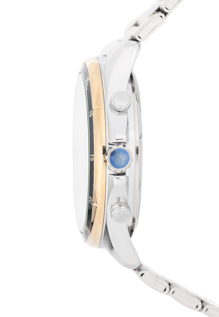 Valentino Stainless Steel Strap Analog Watch for Men 20122531-TT-SILVER DIAL-Watch Portal Philippines