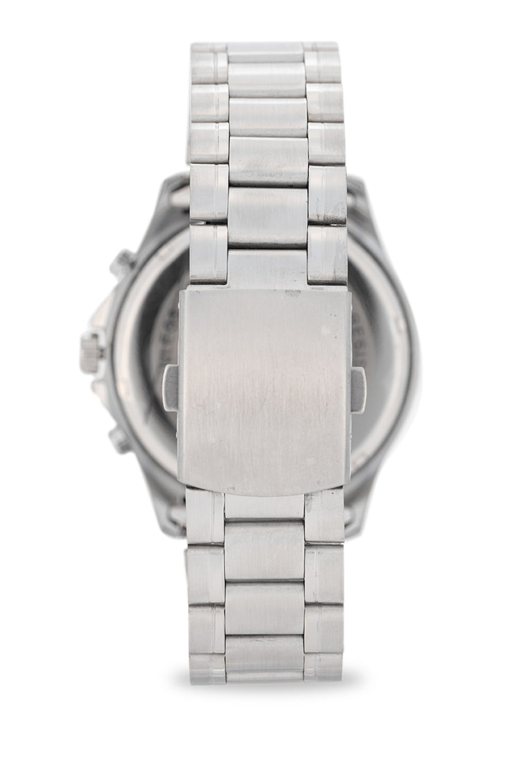 Valentino Stainless Steel Strap Analog Watch for Men 20122532-BLK CIRCLE-BLK DIAL-Watch Portal Philippines