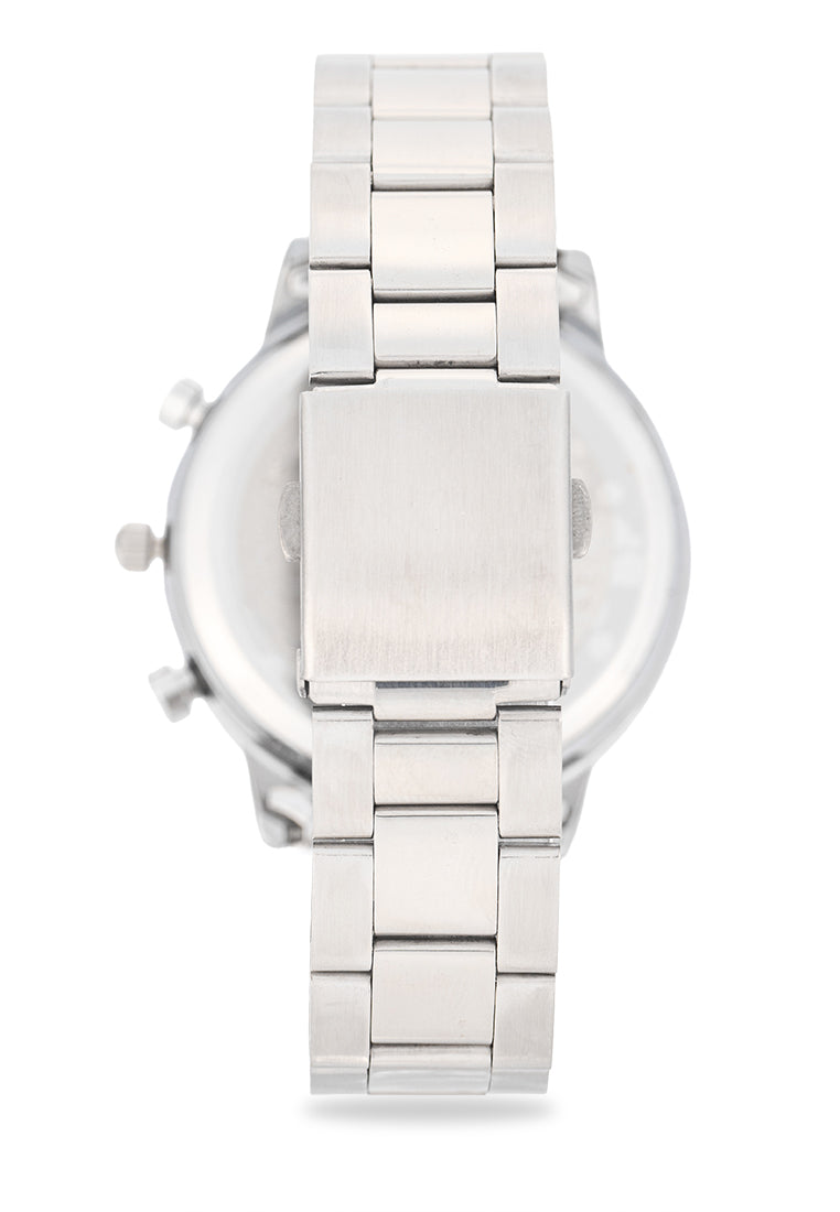 Valentino Stainless Steel Strap Analog Watch for Men 20122535-BLACK DIAL-Watch Portal Philippines