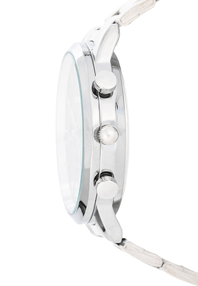 Valentino Stainless Steel Strap Analog Watch for Men 20122535-BLACK DIAL-Watch Portal Philippines