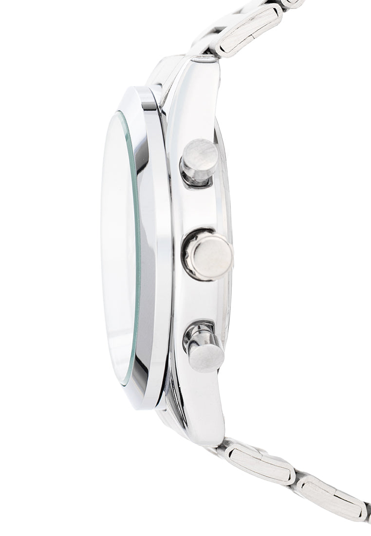 Valentino Stainless Steel Strap Analog Watch for Men 20122542-BLACK DIAL-Watch Portal Philippines