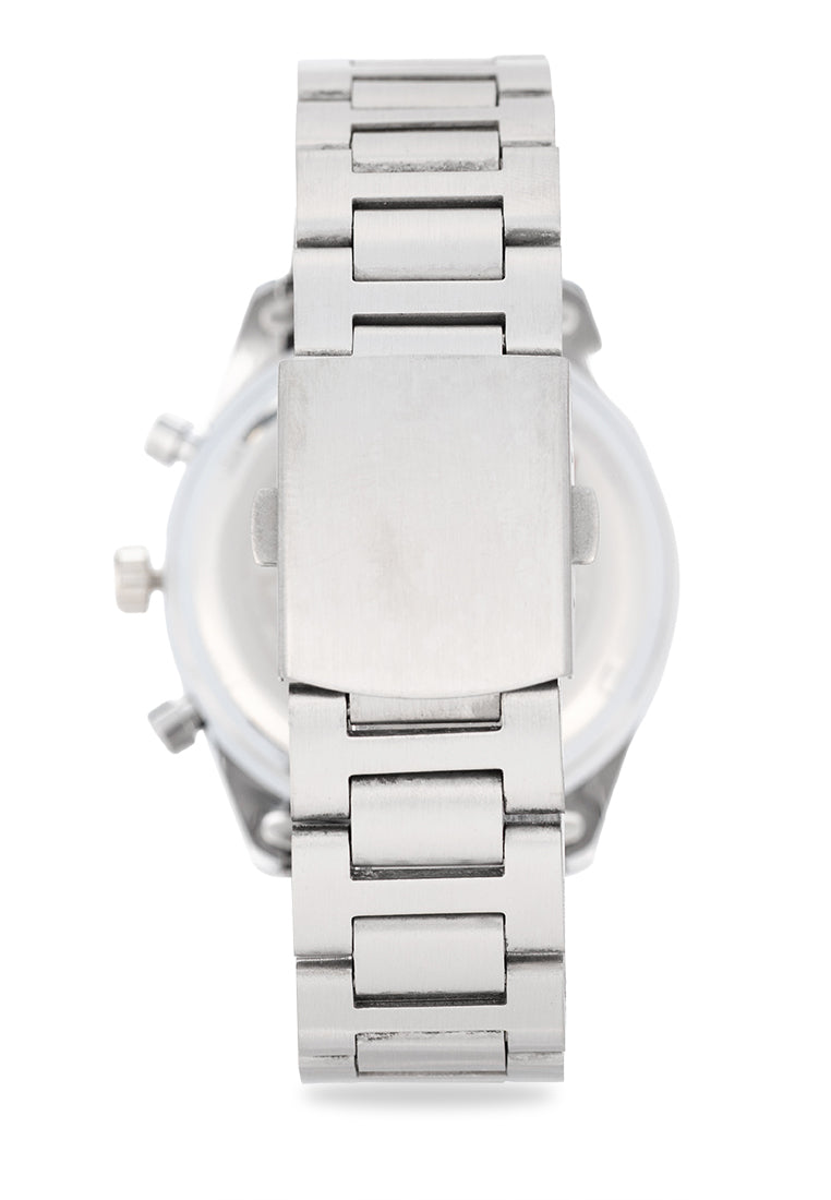 Valentino Stainless Steel Strap Analog Watch for Men 20122542-BLACK DIAL-Watch Portal Philippines