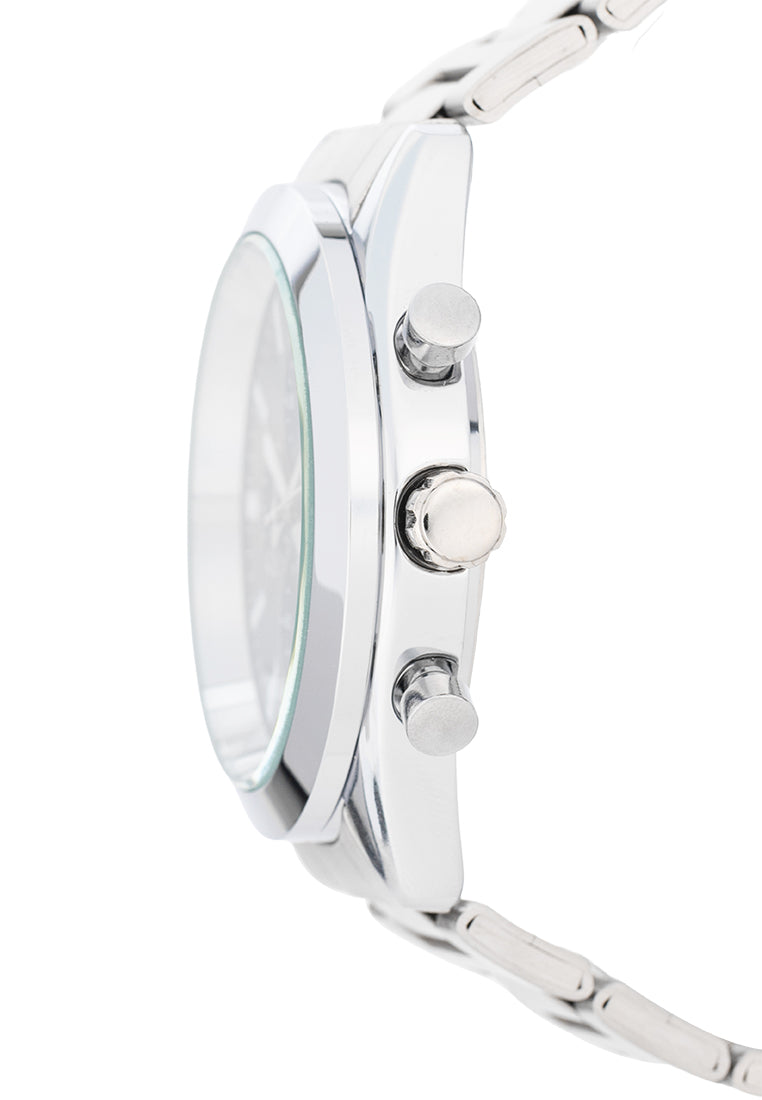 Valentino Stainless Steel Strap Analog Watch for Men 20122542-BLUE DIAL-Watch Portal Philippines