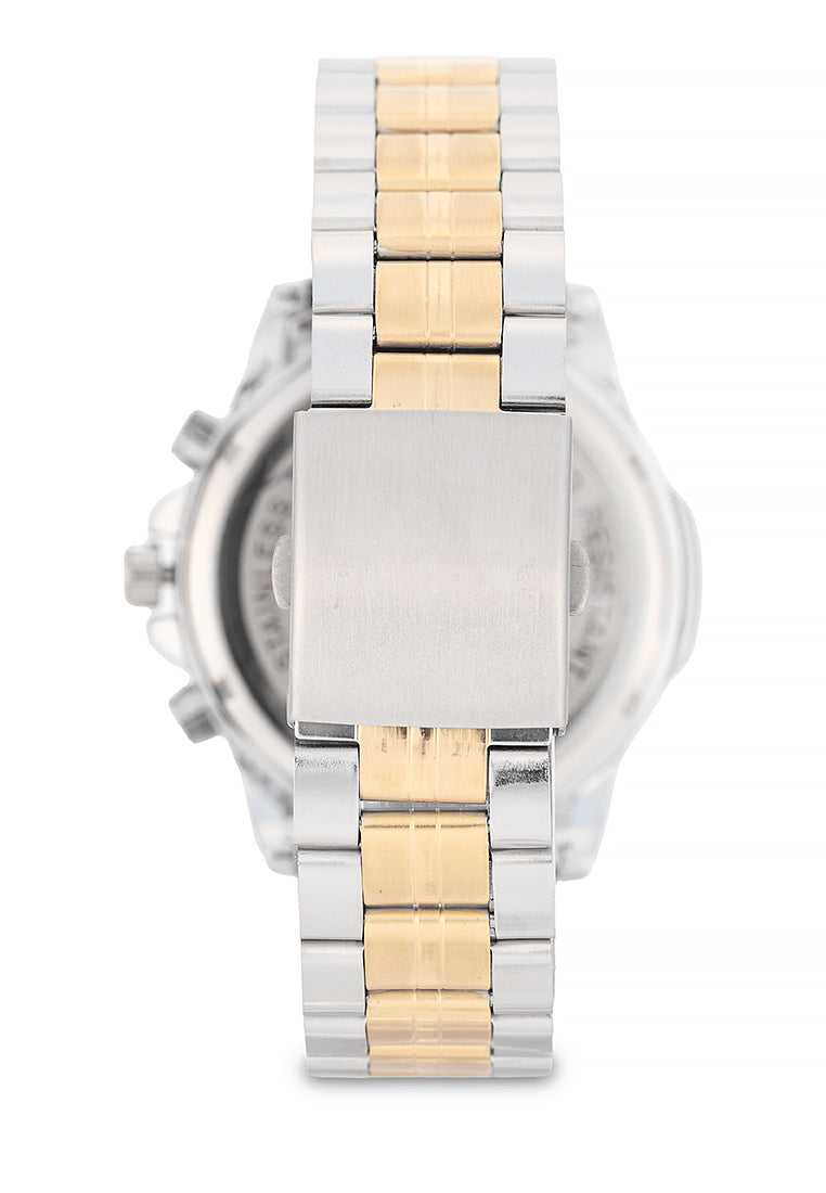 Valentino Stainless Steel Strap Analog Watch for Men 20122543-TT-GOLD DIAL-Watch Portal Philippines