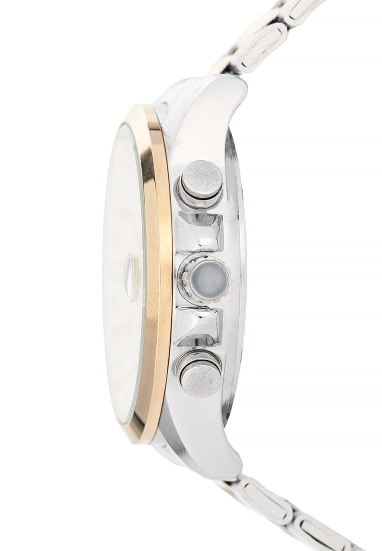 Valentino Stainless Steel Strap Analog Watch for Men 20122543-TT-GOLD DIAL-Watch Portal Philippines