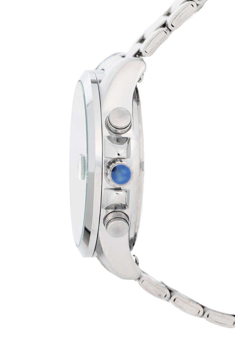 Valentino Stainless Steel Strap Analog Watch for Men 20122544-BLACK DIAL-Watch Portal Philippines