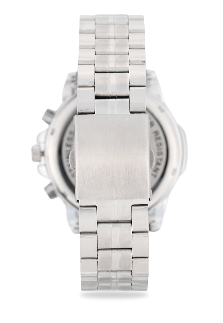 Valentino Stainless Steel Strap Analog Watch for Men 20122544-BLUE DIAL-Watch Portal Philippines