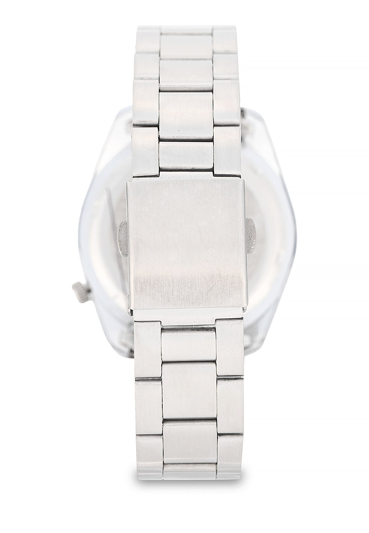 Valentino Stainless Steel Strap Analog Watch for Men 20122545-BLACK DIAL-Watch Portal Philippines