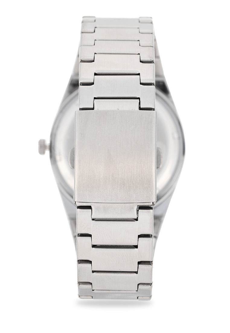 Valentino Stainless Steel Strap Analog Watch for Men 20122547-BLACK DIAL-Watch Portal Philippines