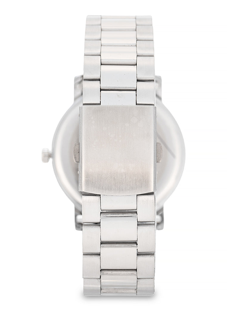 Valentino Stainless Steel Strap Analog Watch for Men 20122548-BLACK DIAL-Watch Portal Philippines