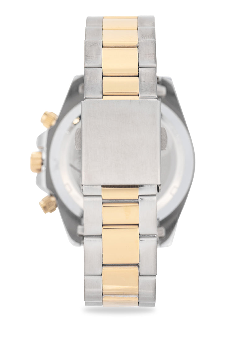 Valentino Stainless Steel Strap Analog Watch for Men 20122551-TT-BLACK DIAL-Watch Portal Philippines