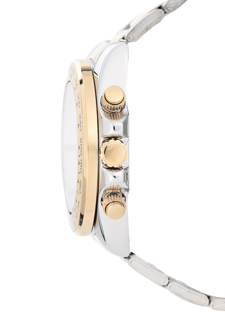 Valentino Stainless Steel Strap Analog Watch for Men 20122551-TT-BLACK DIAL-Watch Portal Philippines