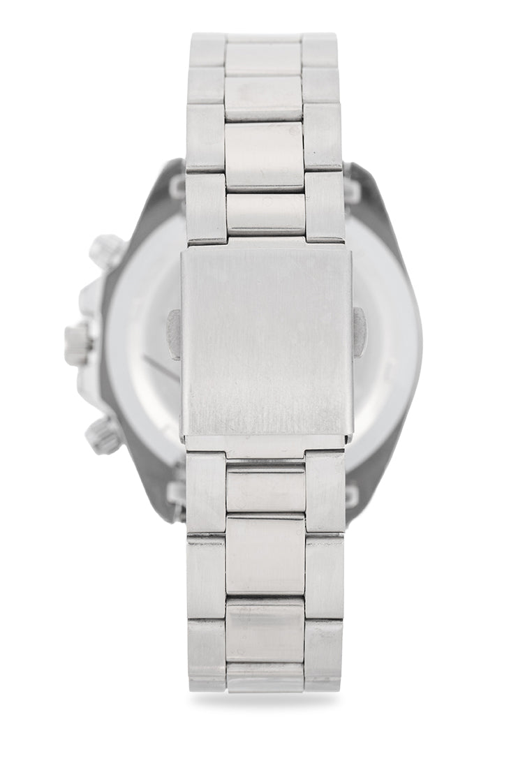 Valentino Stainless Steel Strap Analog Watch for Men 20122552-BLACK DIAL-Watch Portal Philippines