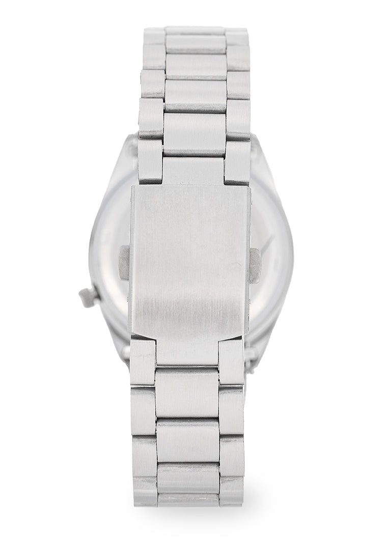 Valentino Stainless Steel Strap Analog Watch for Men 20122554-SILVER DIAL-Watch Portal Philippines