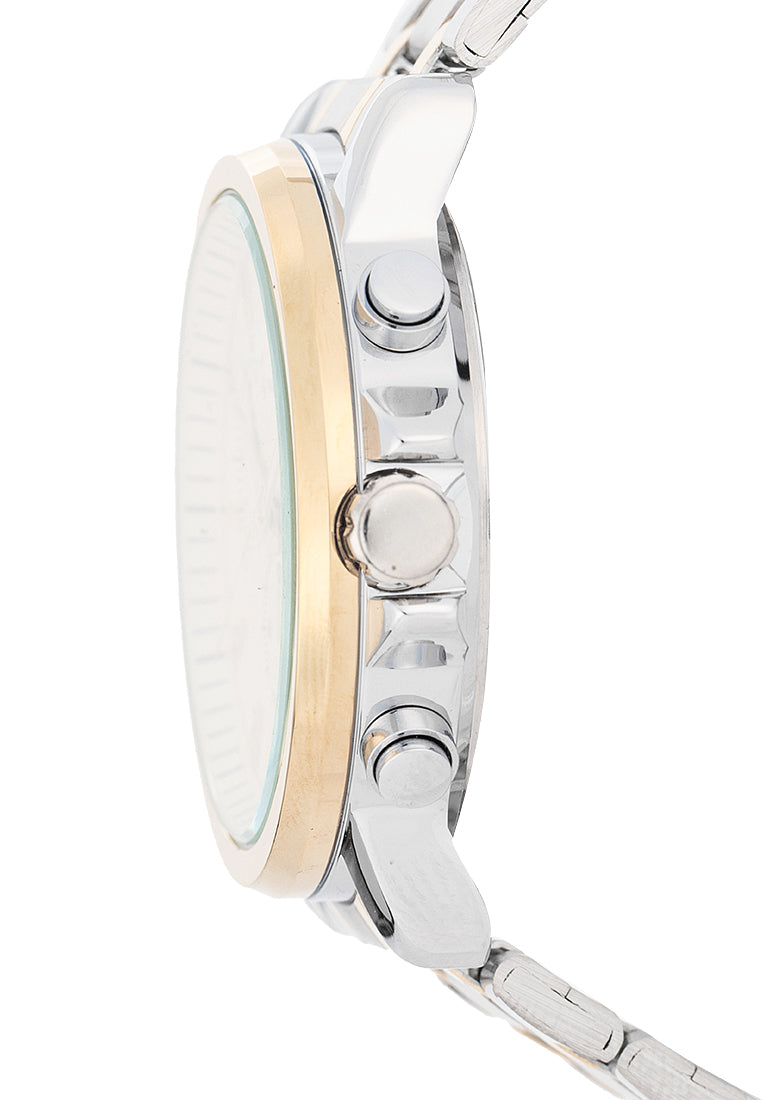 Valentino Stainless Steel Strap Analog Watch for Men 20122555-TT-GOLD DIAL-Watch Portal Philippines