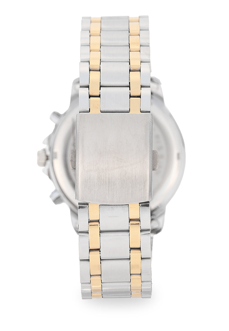 Valentino Stainless Steel Strap Analog Watch for Men 20122555-TT-GOLD DIAL-Watch Portal Philippines