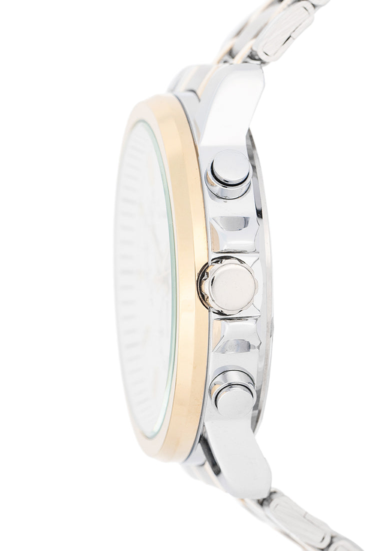 Valentino Stainless Steel Strap Analog Watch for Men 20122555-TT-WHITE DIAL-Watch Portal Philippines