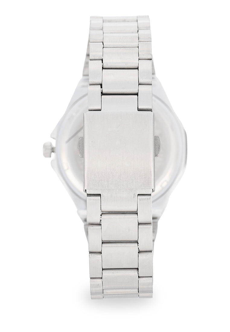 Valentino Stainless Steel Strap Analog Watch for Men 20122562-WHITE DIAL-Watch Portal Philippines