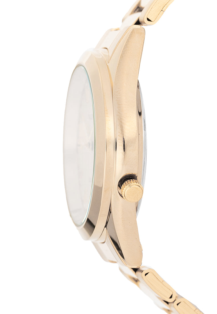 Valentino Stainless Steel Strap Analog Watch for Men 20122563-GLD-GOLD DIAL-Watch Portal Philippines