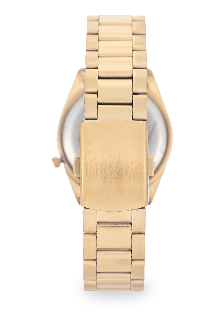 Valentino Stainless Steel Strap Analog Watch for Men 20122563-GLD-GOLD DIAL-Watch Portal Philippines