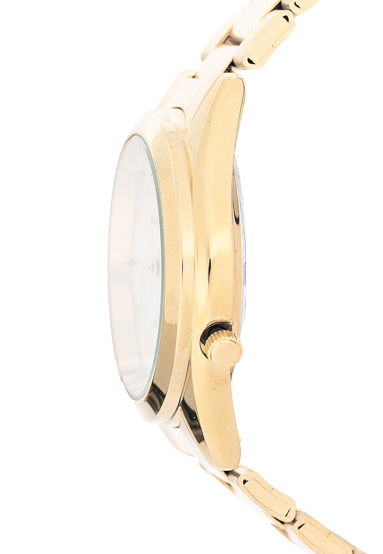 Valentino Stainless Steel Strap Analog Watch for Men 20122563-GLD-SILVER DIAL-Watch Portal Philippines