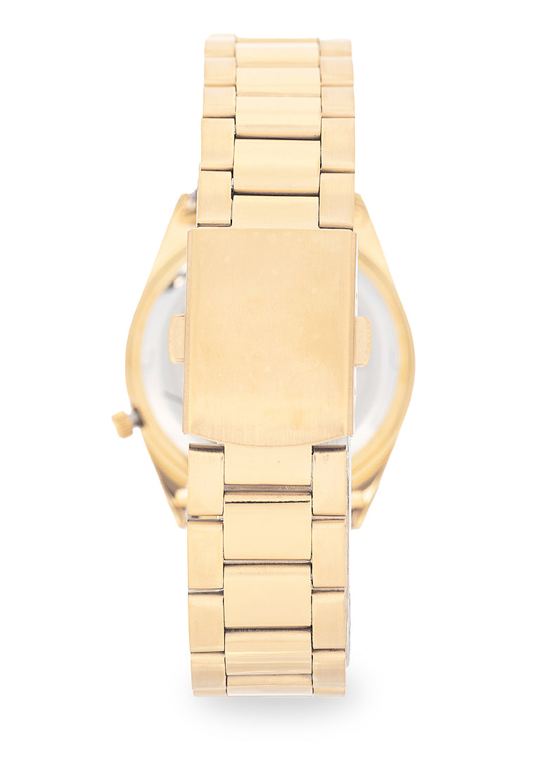 Valentino Stainless Steel Strap Analog Watch for Men 20122563-GLD-SILVER DIAL-Watch Portal Philippines