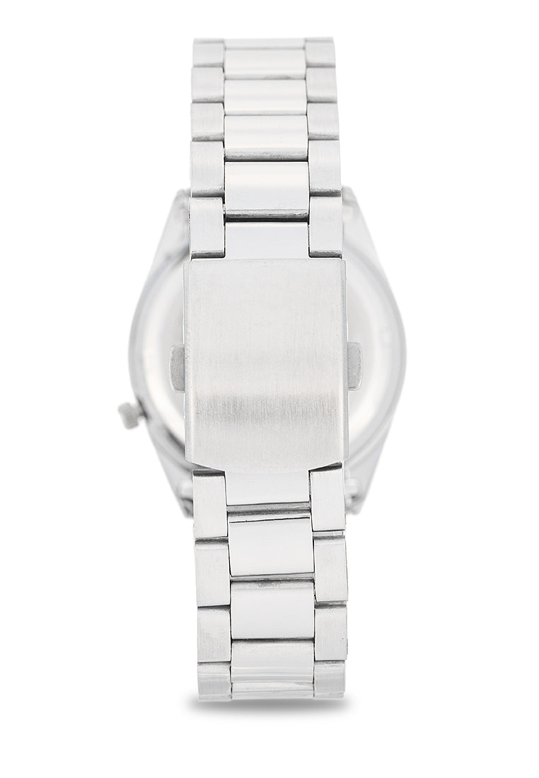 Valentino Stainless Steel Strap Analog Watch for Men 20122564-SILVER DIAL-Watch Portal Philippines