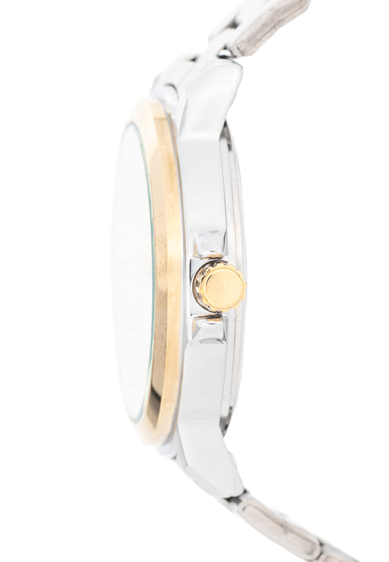 Valentino Stainless Steel Strap Analog Watch for Men 20122566-GOLD DIAL-Watch Portal Philippines