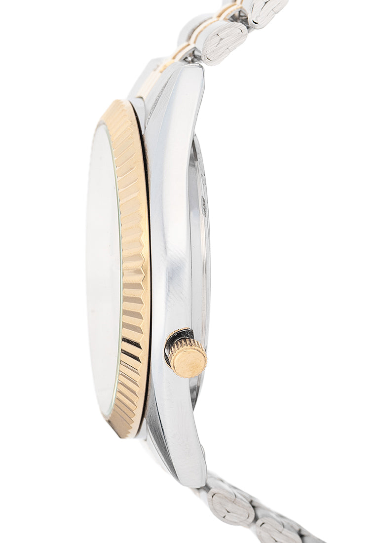 Valentino Stainless Steel Strap Analog Watch for Men 20122567-TT-GOLD DIAL-Watch Portal Philippines