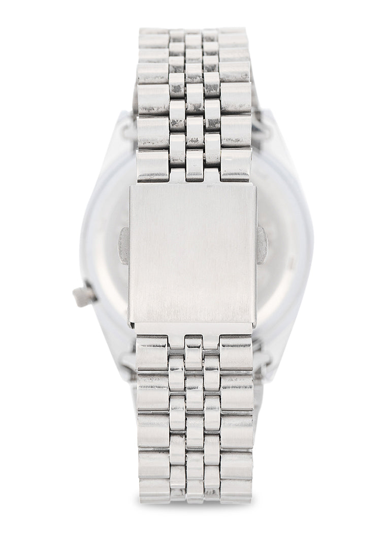 Valentino Stainless Steel Strap Analog Watch for Men 20122569-SILVER DIAL-Watch Portal Philippines