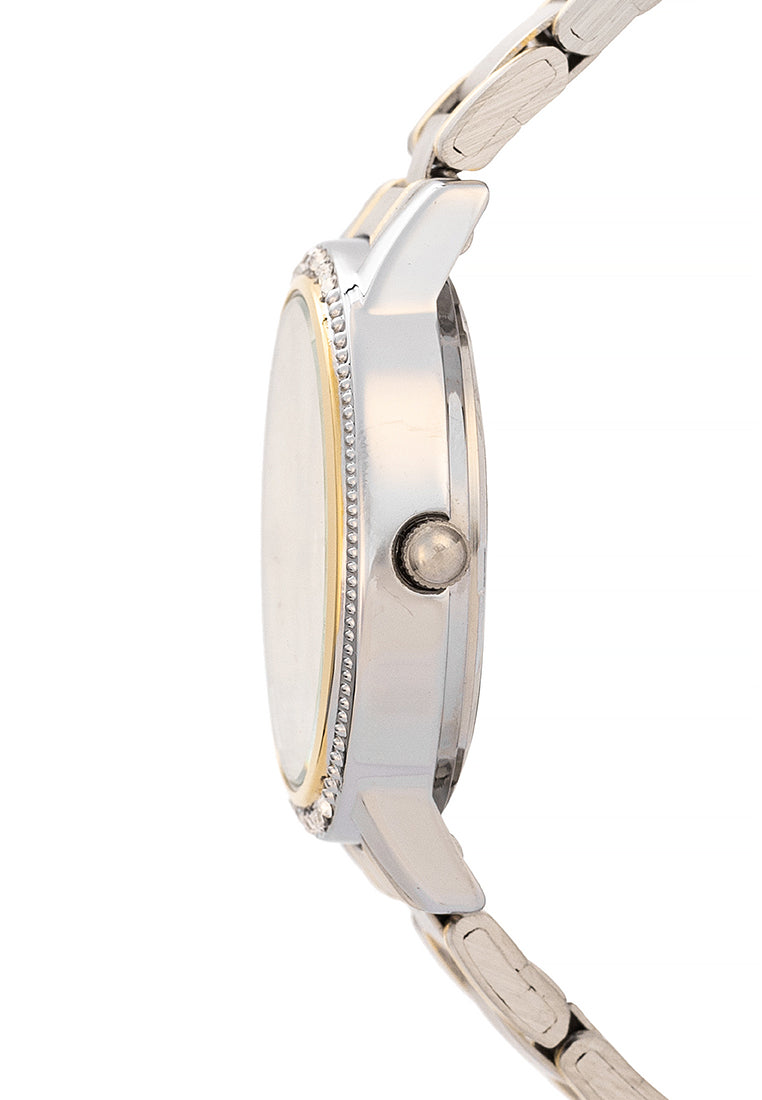 Valentino Stainless Steel Strap Analog Watch for Women 20122199-TWO TONE - GOLD DIAL-Watch Portal Philippines