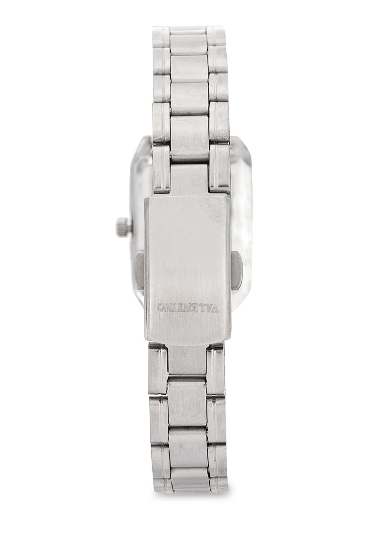 Valentino Stainless Steel Strap Analog Watch for Women 20122257-BLK DIAL - ROMAN-Watch Portal Philippines