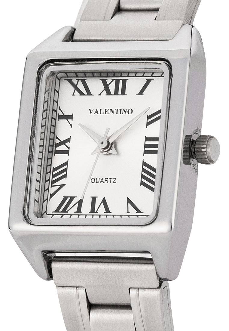 Valentino Stainless Steel Strap Analog Watch for Women 20122257-SIL DIAL - ROMAN-Watch Portal Philippines