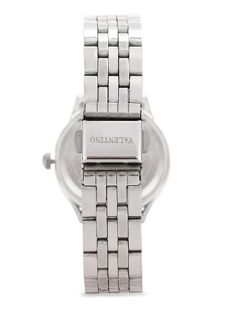 Valentino Stainless Steel Strap Analog Watch for Women 20122481-BLACK DIAL-Watch Portal Philippines