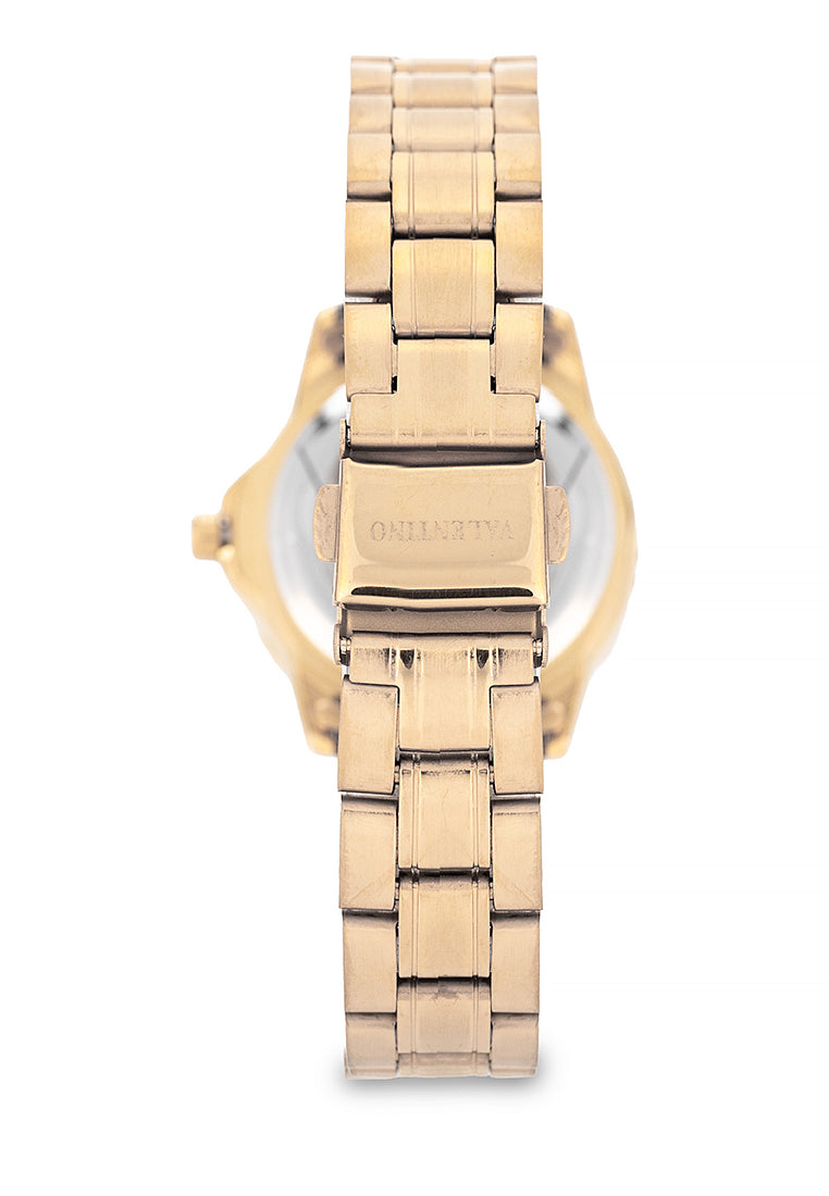 Valentino Stainless Steel Strap Analog Watch for Women 20122485-GOLD-GOLD DIAL-Watch Portal Philippines