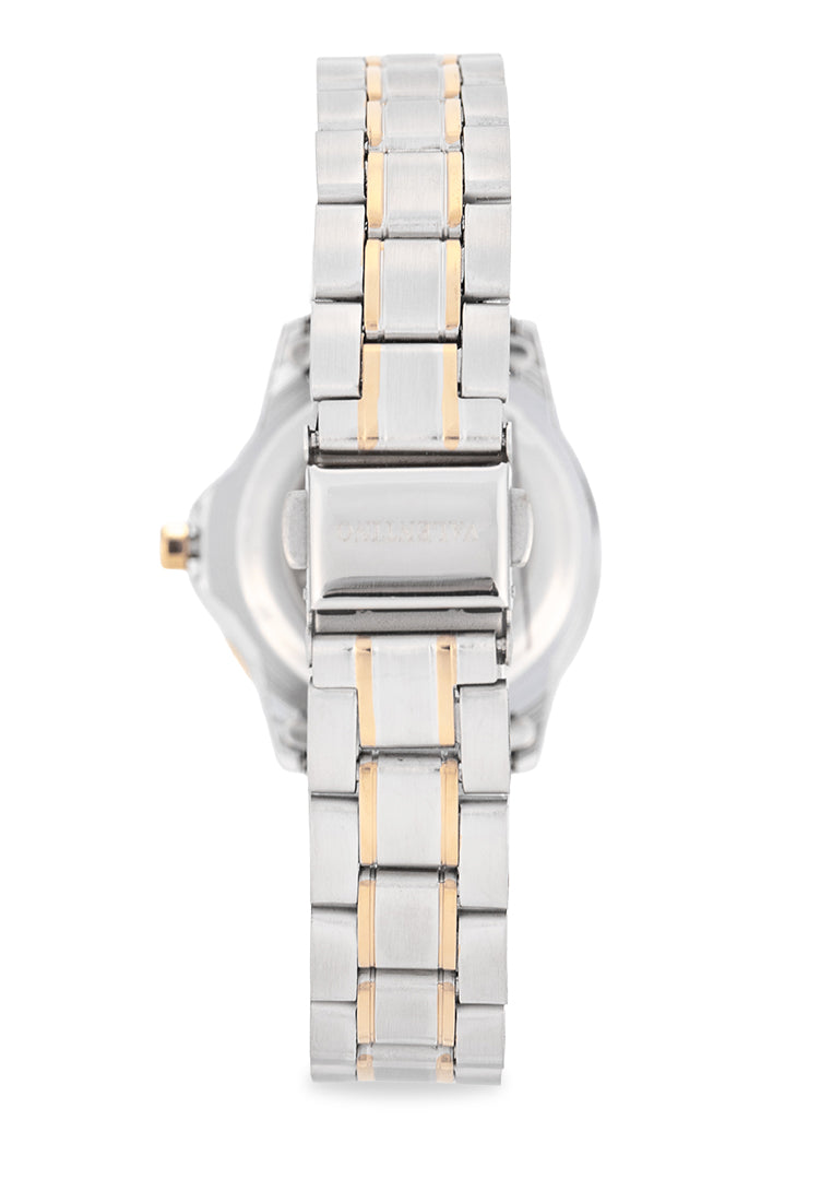 Valentino Stainless Steel Strap Analog Watch for Women 20122485-TWO TONE-GOLD DIAL-Watch Portal Philippines