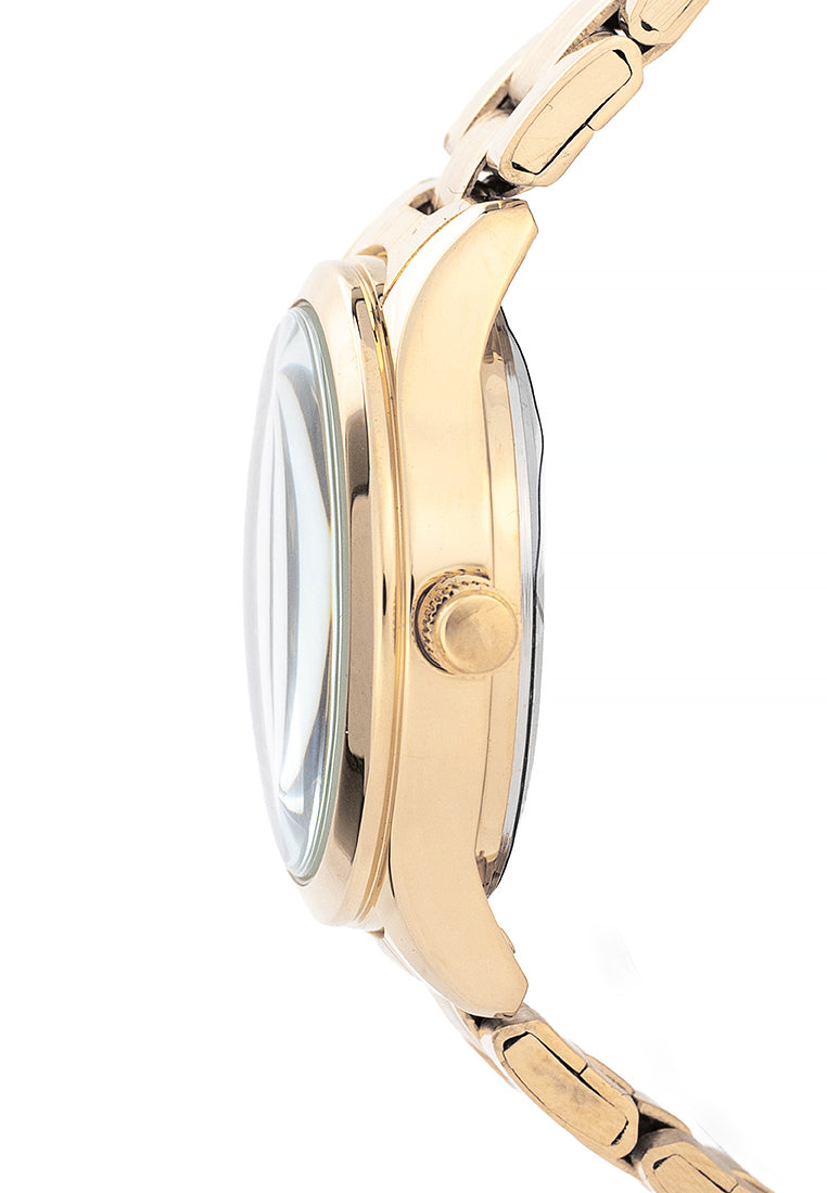 Valentino Stainless Steel Strap Analog Watch for Women 20122489-GOLD-BLACK DIAL-Watch Portal Philippines