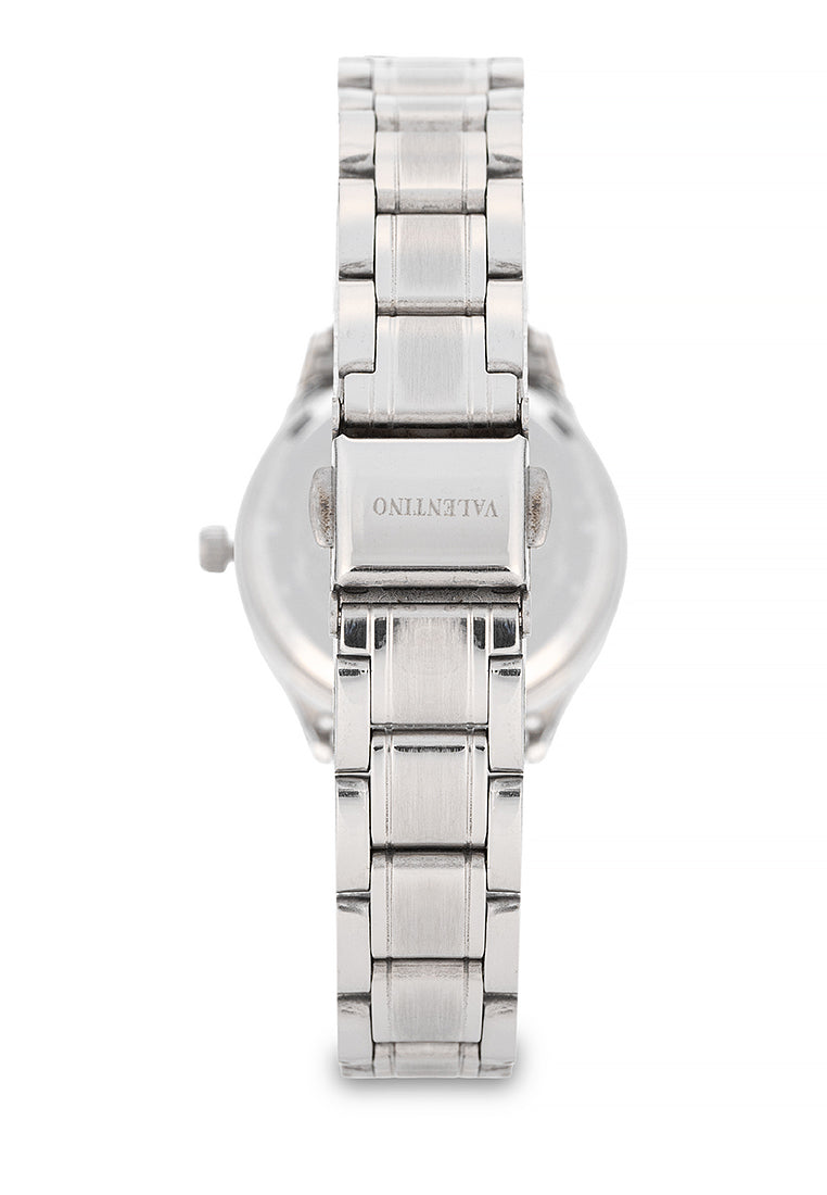 Valentino Stainless Steel Strap Analog Watch for Women 20122491-SILVER INDEX-Watch Portal Philippines